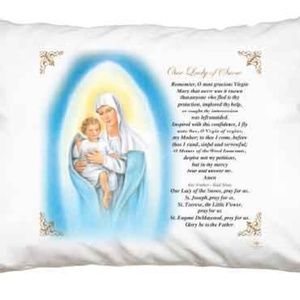 Our Lady of Snow Pillow Case - English  Prayer